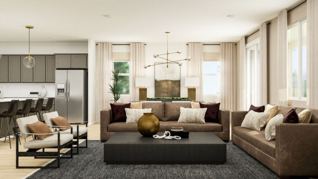 Lennar get the look sophisticated masculine living room